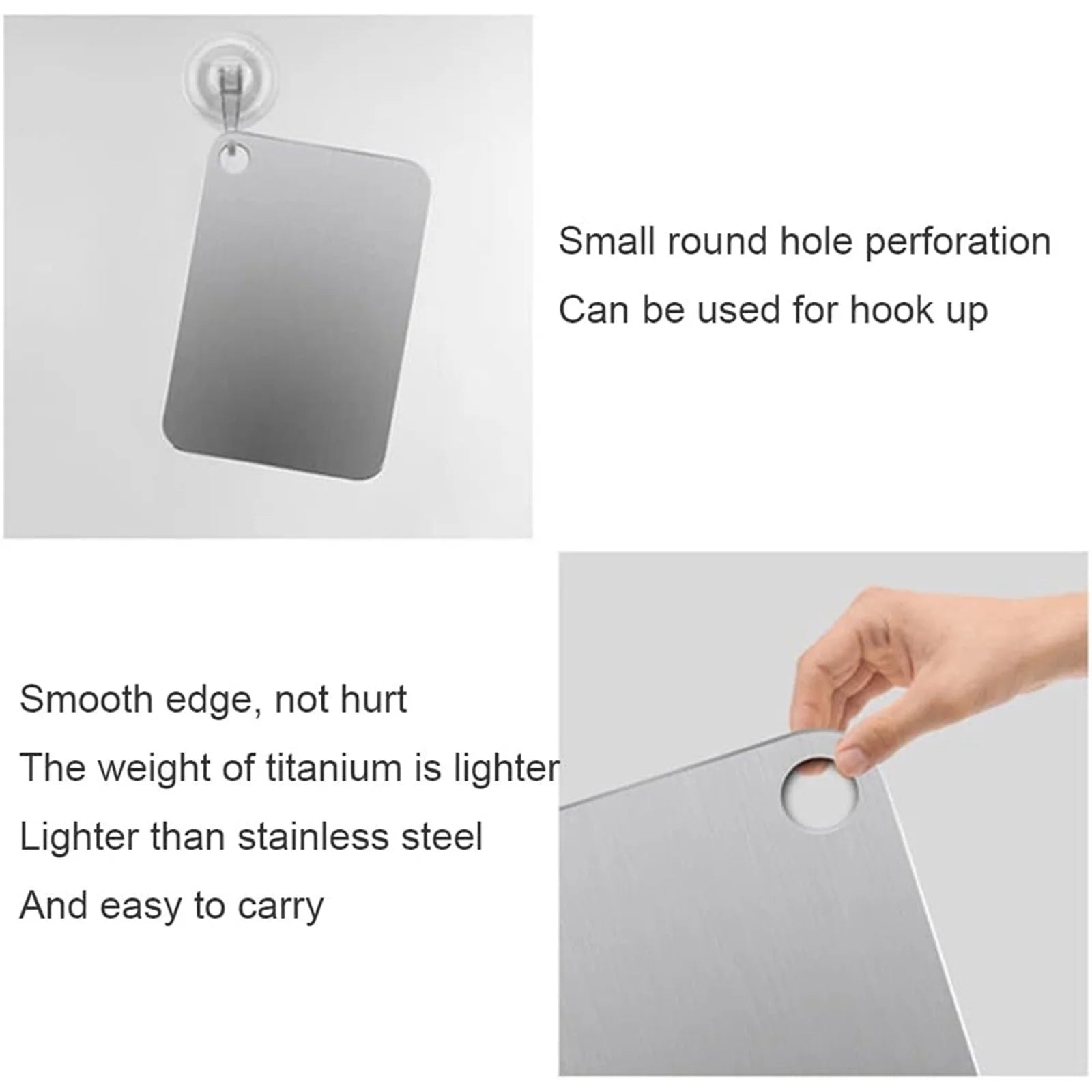 Kitchen Accessories, 1Pc Stainless Steel Chopping Board, Holiday Gifts