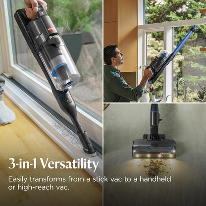 Bissell Powerclean Furfinder 200W Self-Standing Cordless Vacuum, 4052 | Bright Headlights; Wall Mount; Removable Battery; Upholstery Tool; Self-Standing for Easy Storage